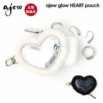 即納】 エジュー ajew PVC heart planet pouch ハート ポーチ