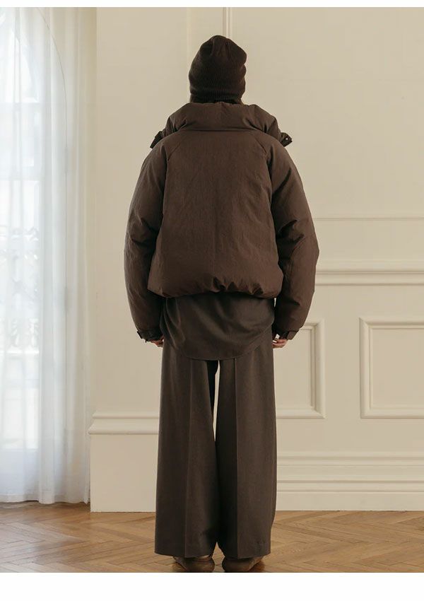 CREDONA FRENCH DUVET DOWN(新品未使用タグ付き)ブラウン CREDONA（クレドナ） ダウンコート ダウンジャケット FRENCH DUVET