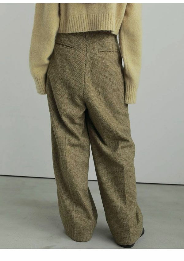 アンヌーク　Check Tuck Pants 36 anuke(アンヌーク) Check Tuck Pants | サウスオレンジ｜メンズ