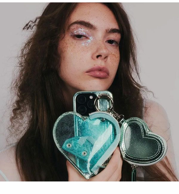 iPhoneProMax対応】 エジュー ajew PVC heart planet pocket case 2月