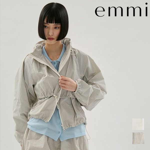 新作10%OFF】エミ emmi アウター ドロストナイロンブルゾン/撥水